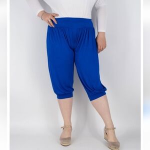 Cellabie Women's Blue Capri Pants